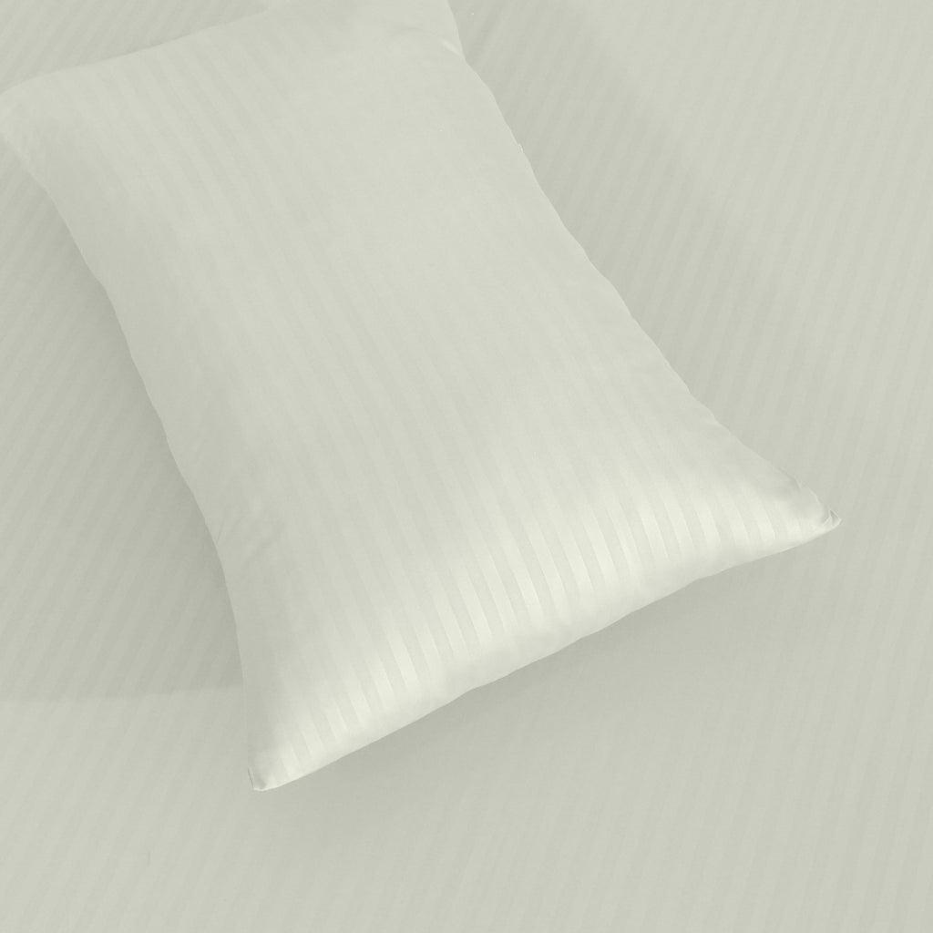 LIME LIGHT STRIPE SATIN FITTED SHEET - (PREMIUM)