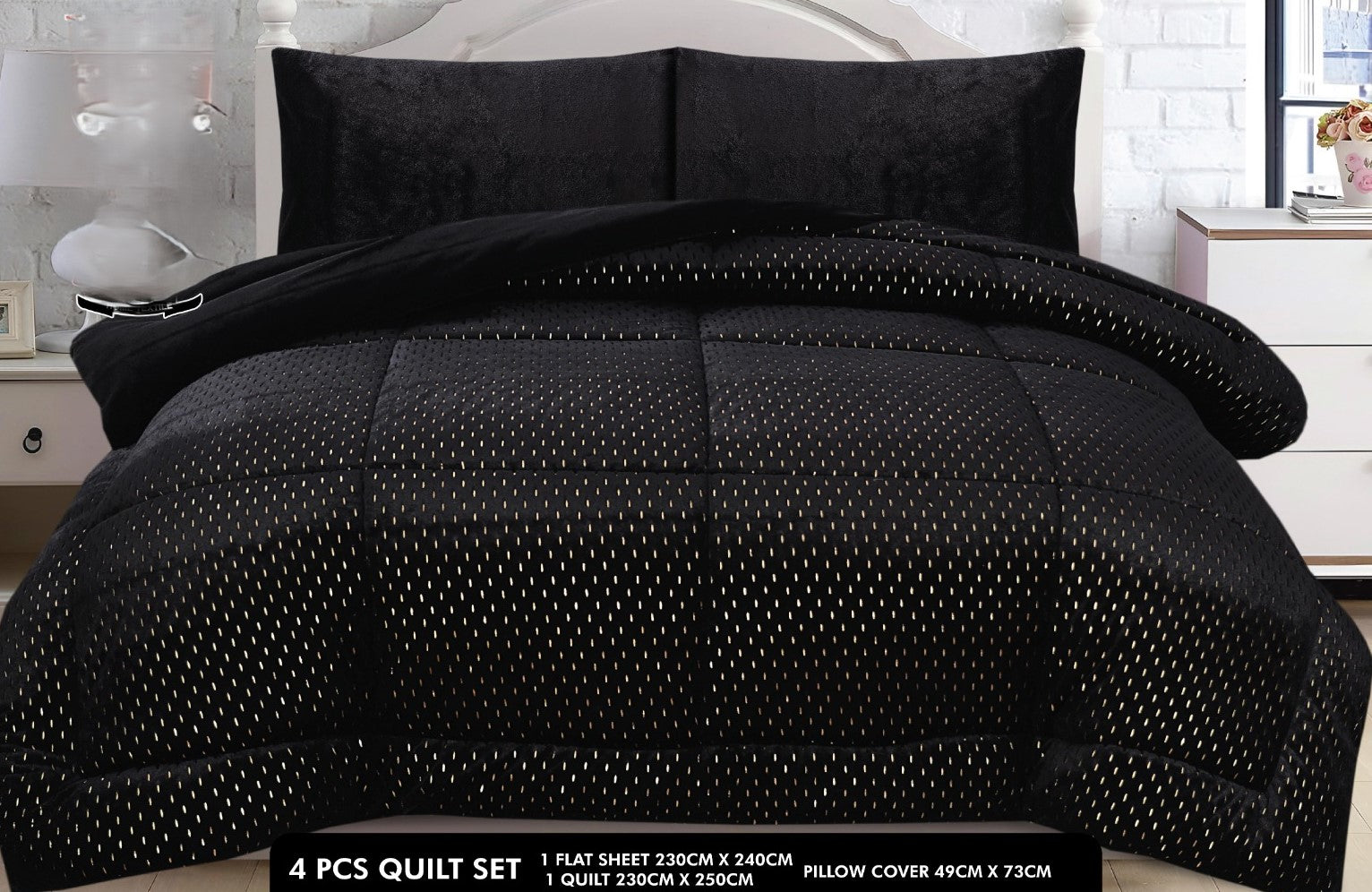 Bridal Fleece  Razai set 4 Pcs