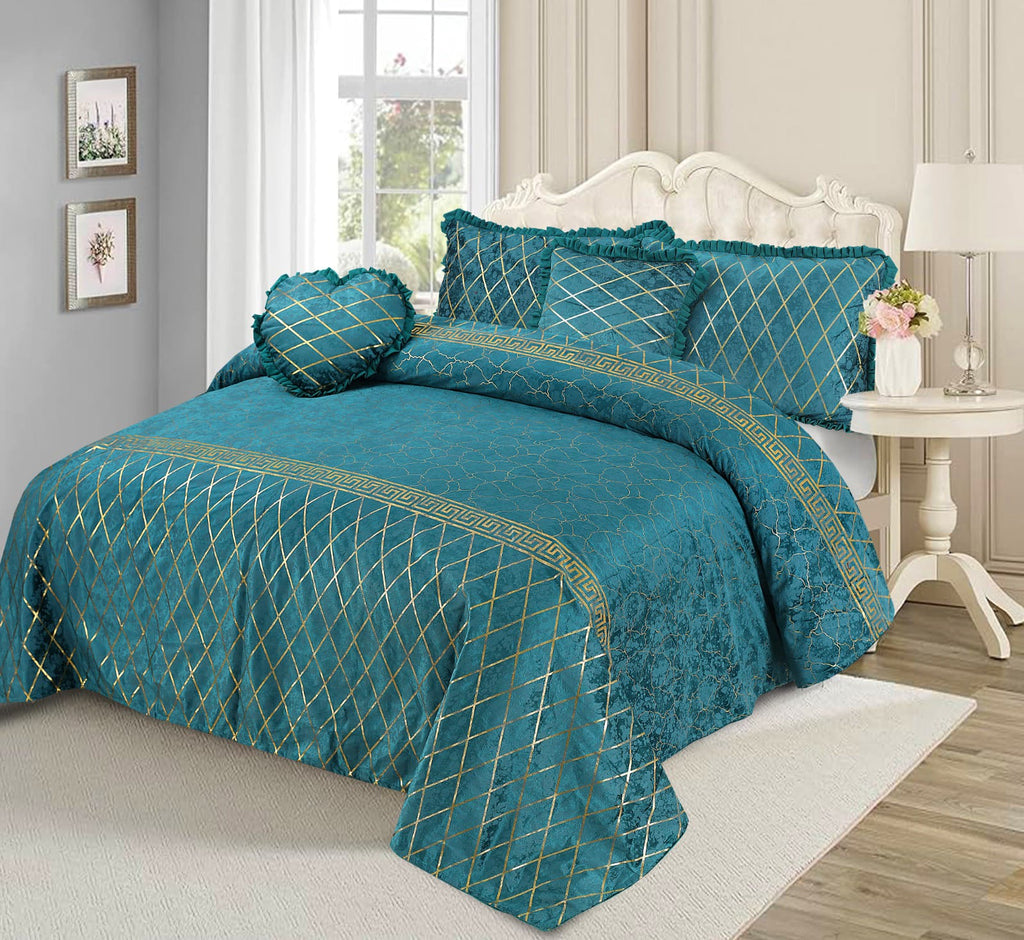 GREEN MARDIAN FANCY BEDSHEET