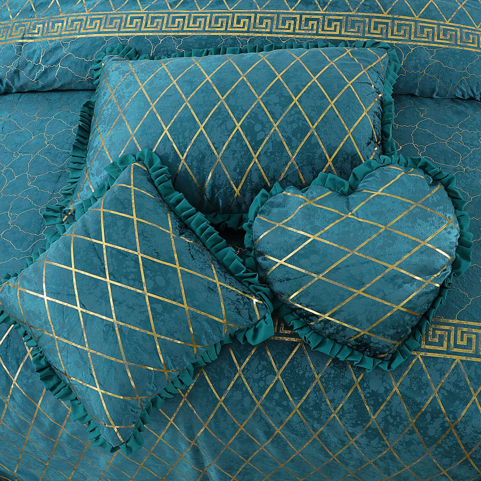 GREEN MARDIAN FANCY BEDSHEET