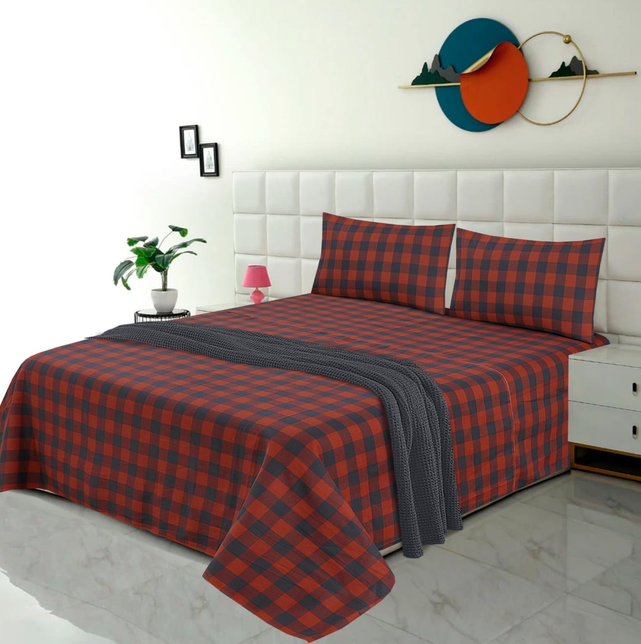 Premium Cotton bedsheet 3 Pcs