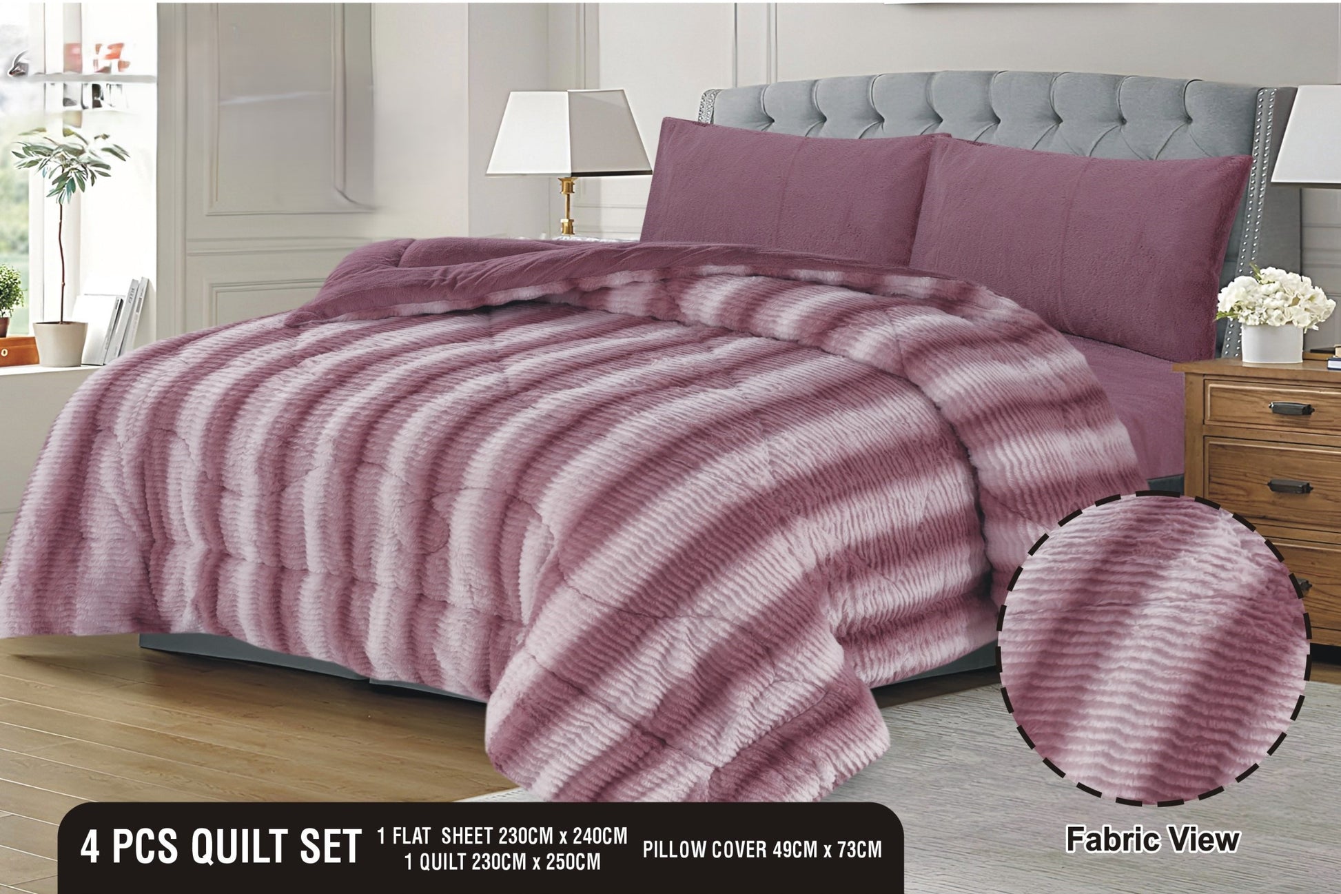 Fleece  Razai set 4 Pcs