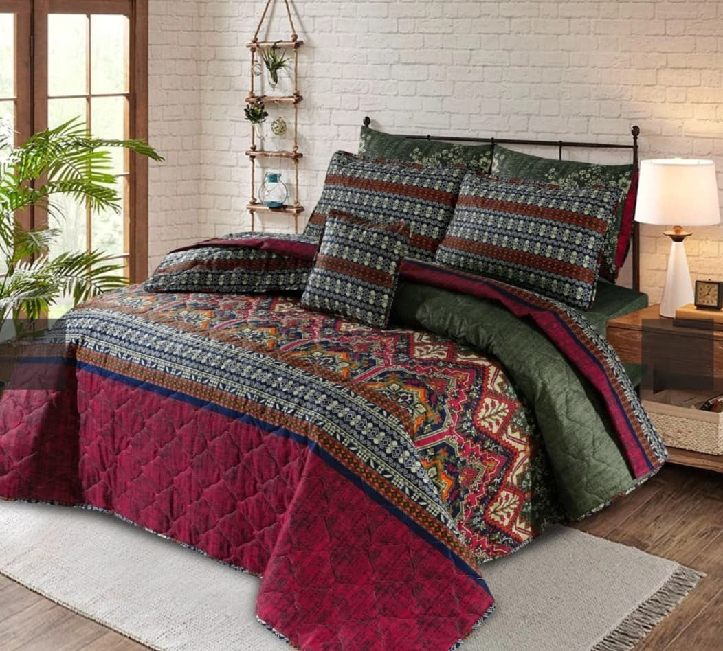 ENCHANTED GARDEN COMFORTER SET 7 PCS