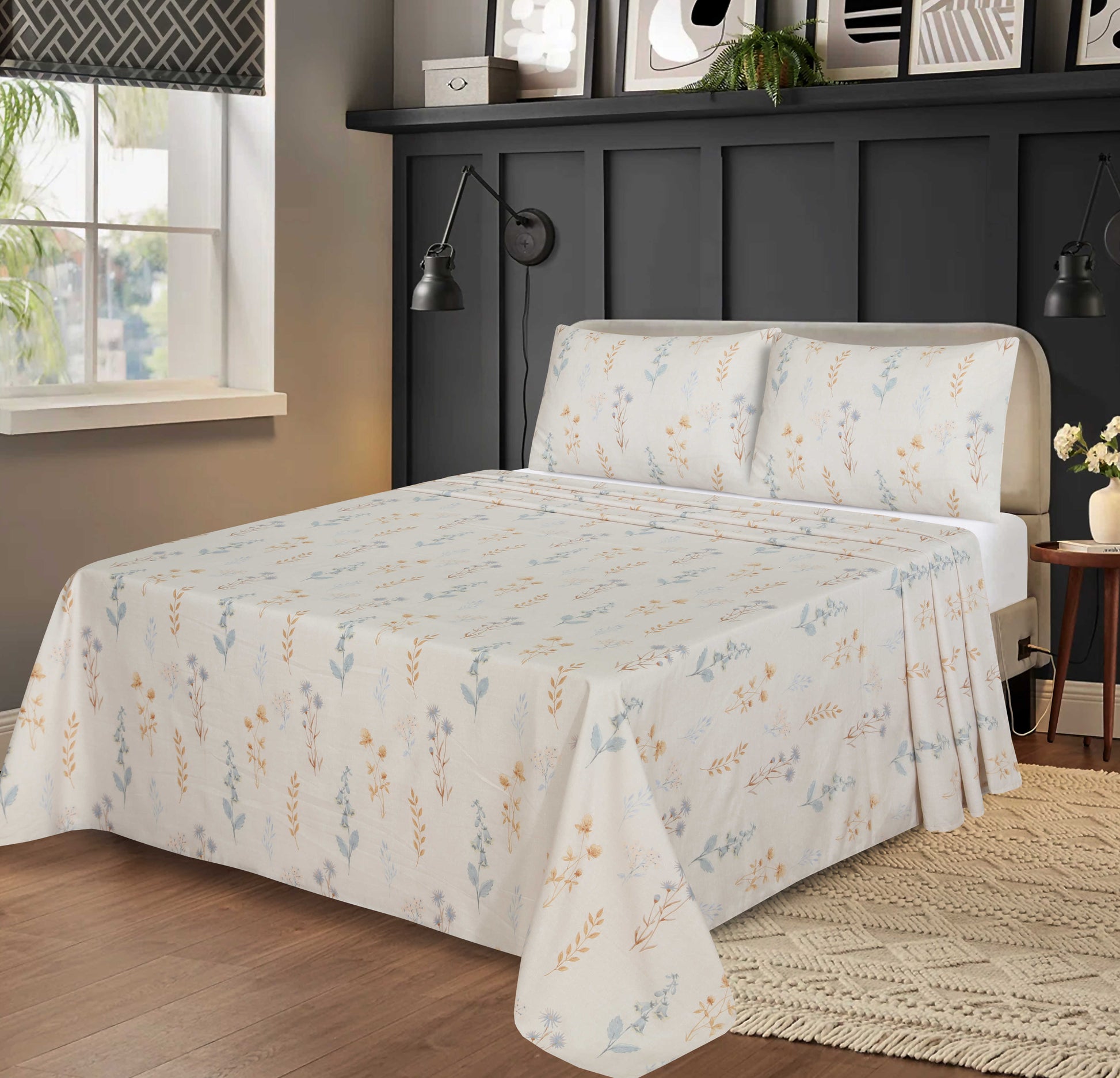 Premium Cotton bedsheet 3 Pcs