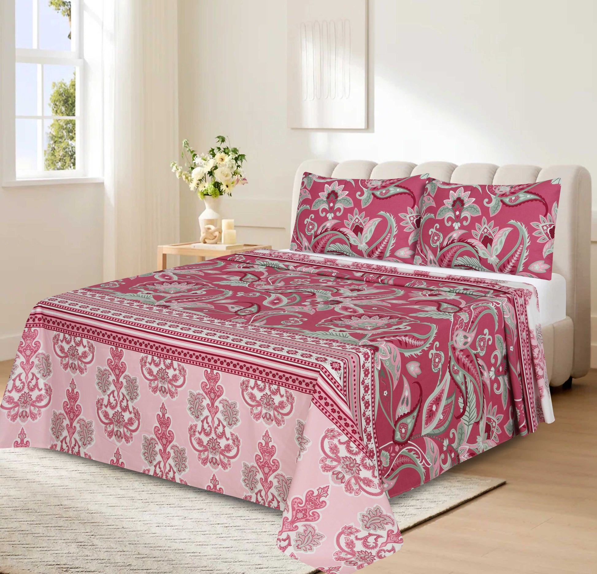 Premium Cotton bedsheet 3 Pcs
