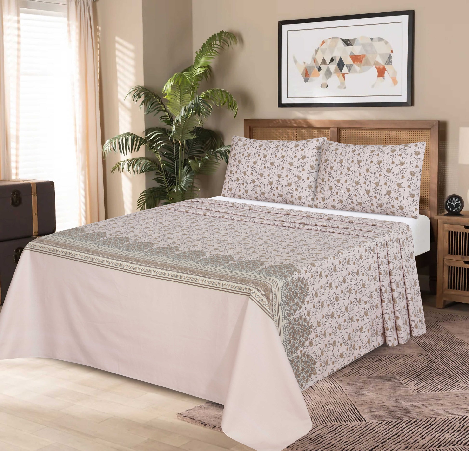 Premium Cotton bedsheet 3 Pcs