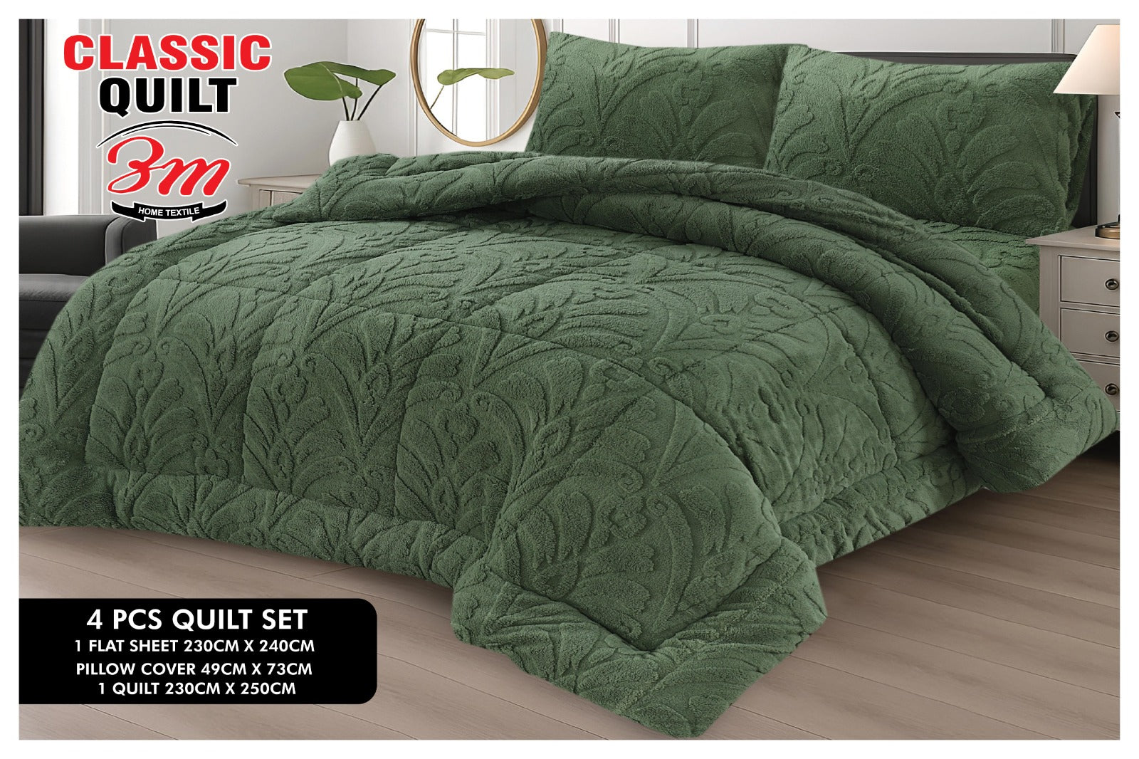 Fleece  Razai set 4 Pcs