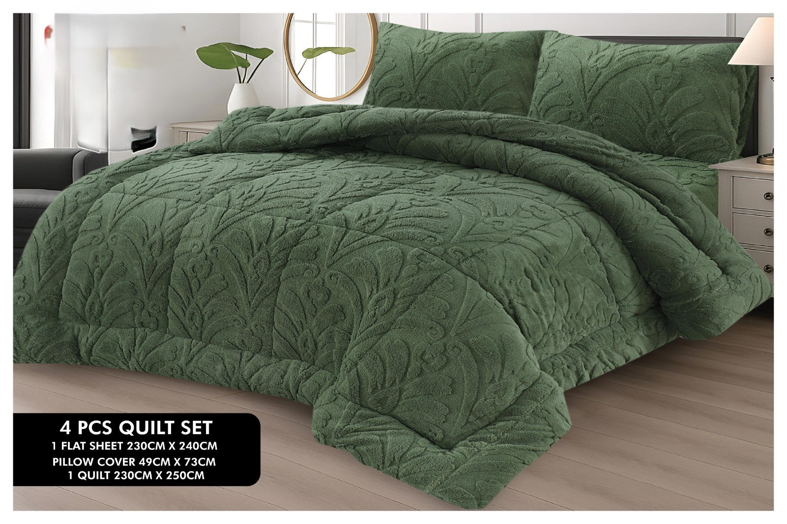 Fleece  Razai set 4 Pcs