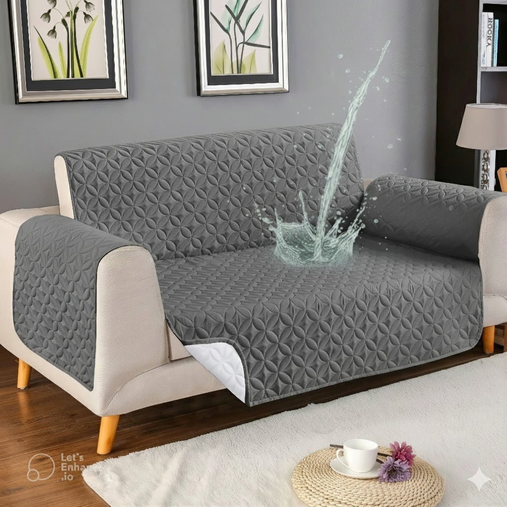 Gray waterproof ultrasonic sofa cover