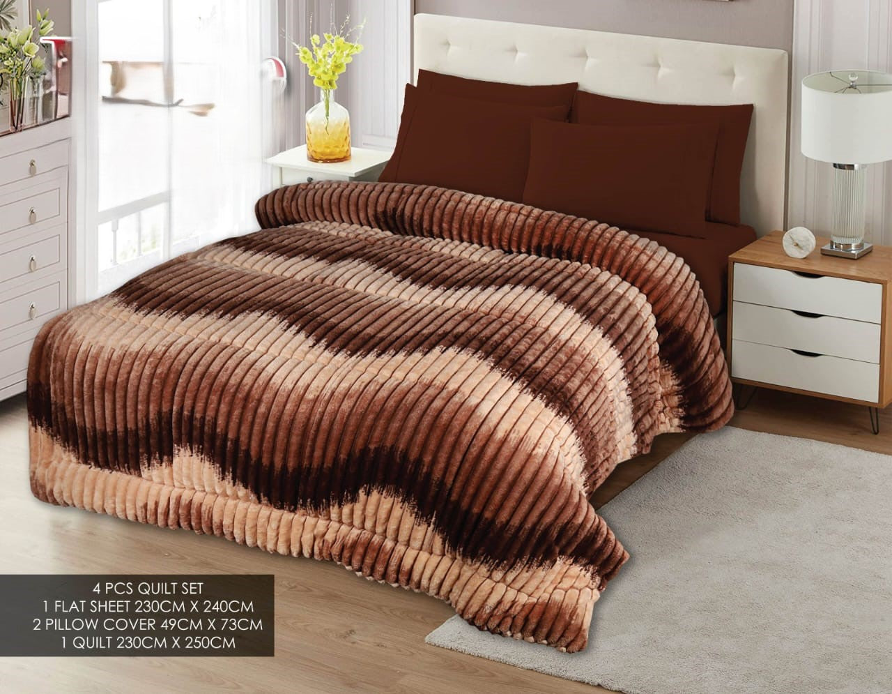 Fleece  Razai set 4 Pcs