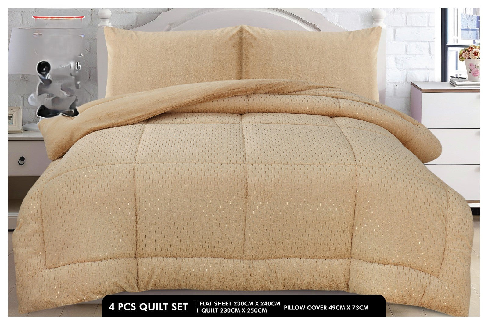 Bridal Fleece  Razai set 4 Pcs