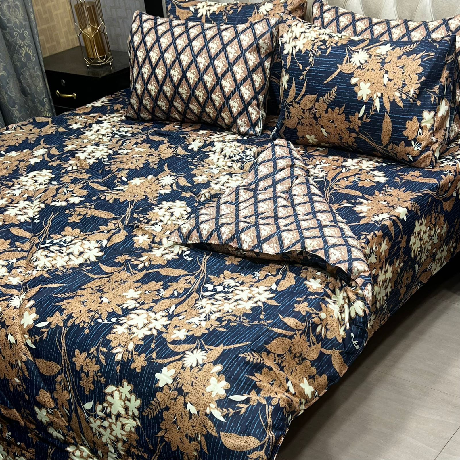 BLUE & TAN RAZAI SET 6 PCS