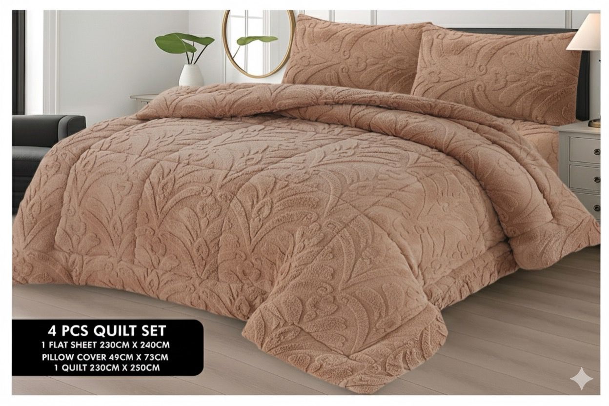 Fleece  Razai set 4 Pcs