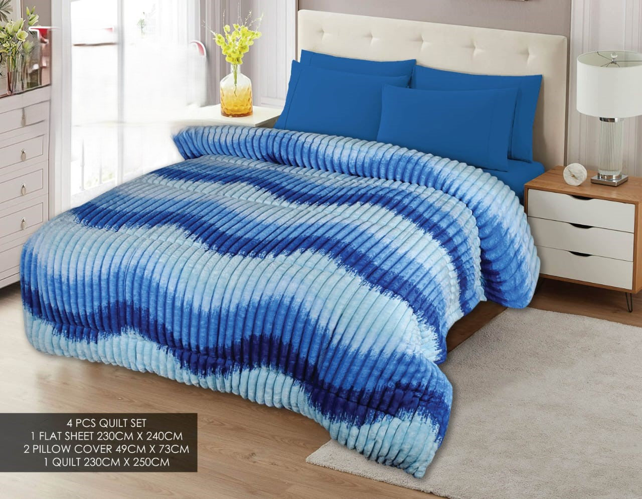 Fleece  Razai set 4 Pcs