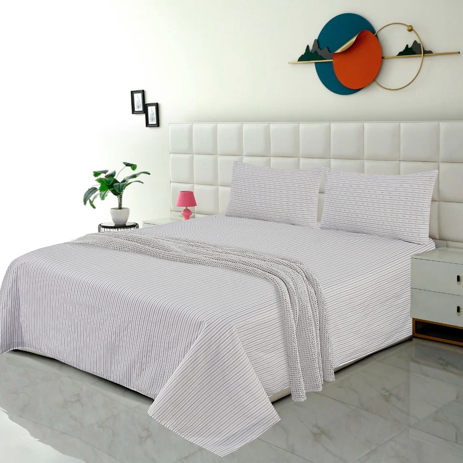 Premium Cotton bedsheet 3 Pcs