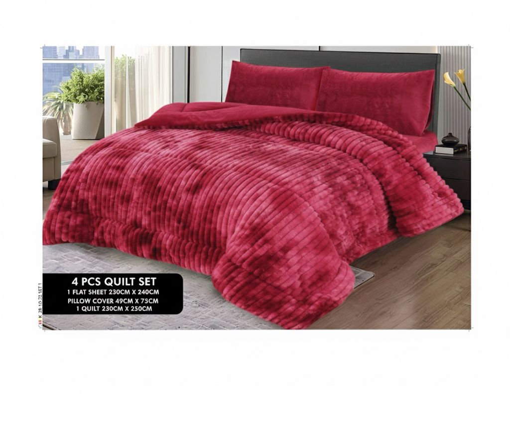 Fleece  Razai set 4 Pcs