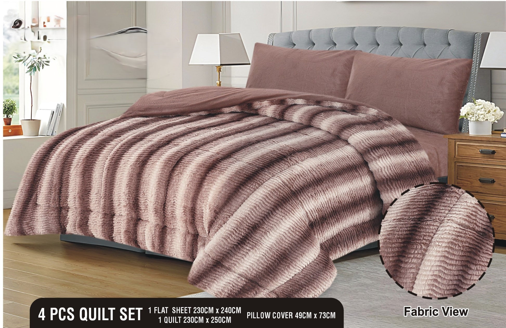 Fleece  Razai set 4 Pcs