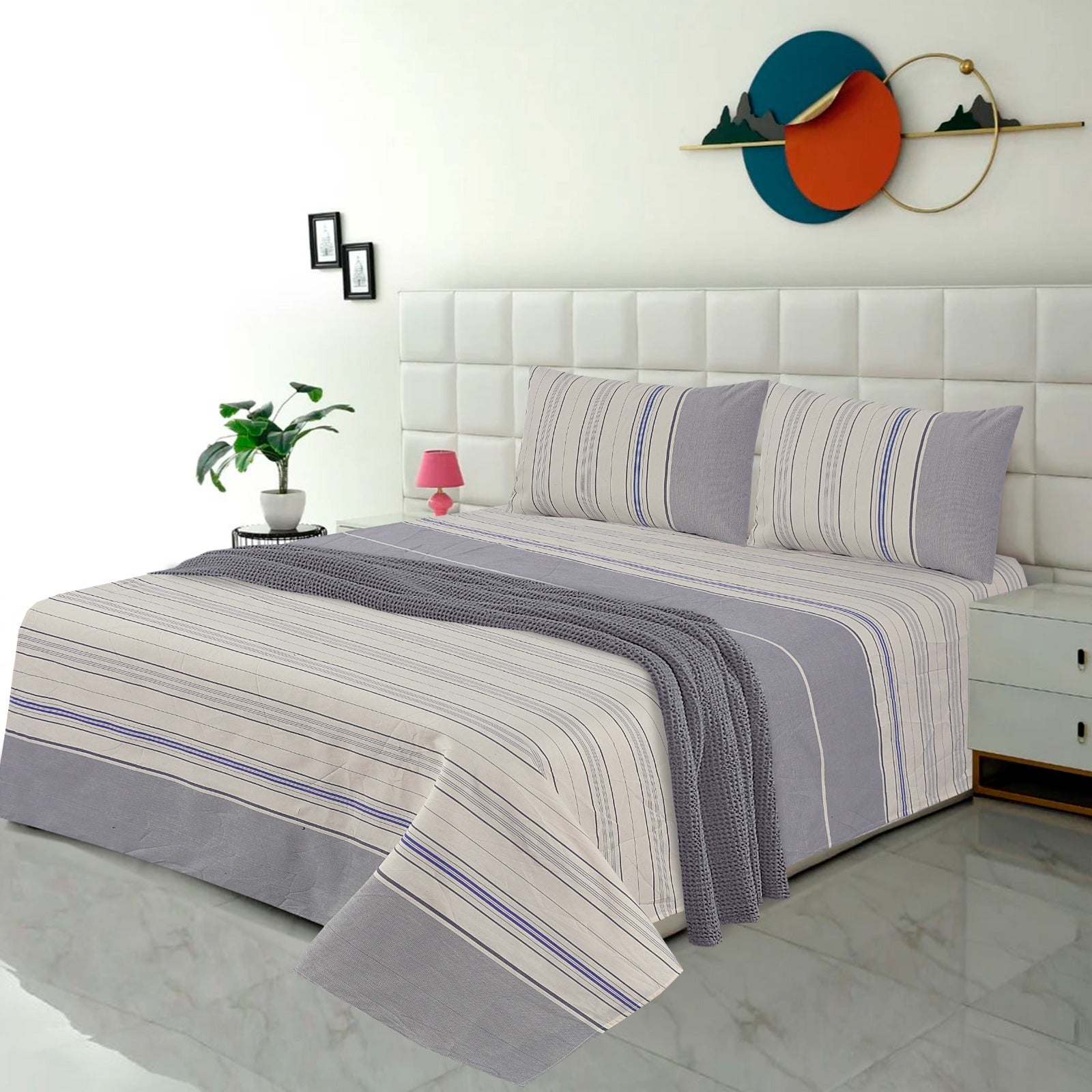 Premium Cotton bedsheet 3 Pcs