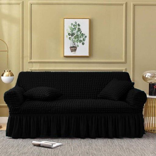 black fitted bubble sofa cover Regular