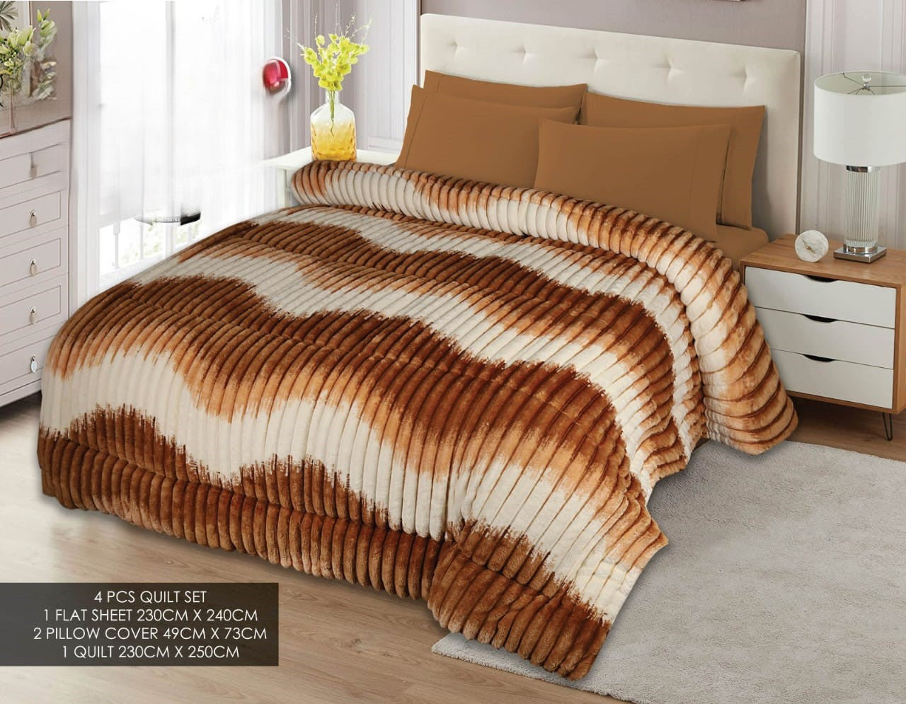 Fleece  Razai set 4 Pcs