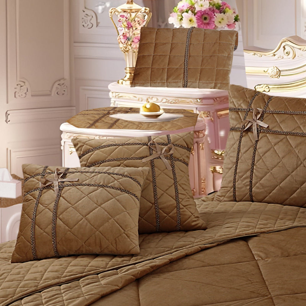 Velvet 14 Pcs Razai Set