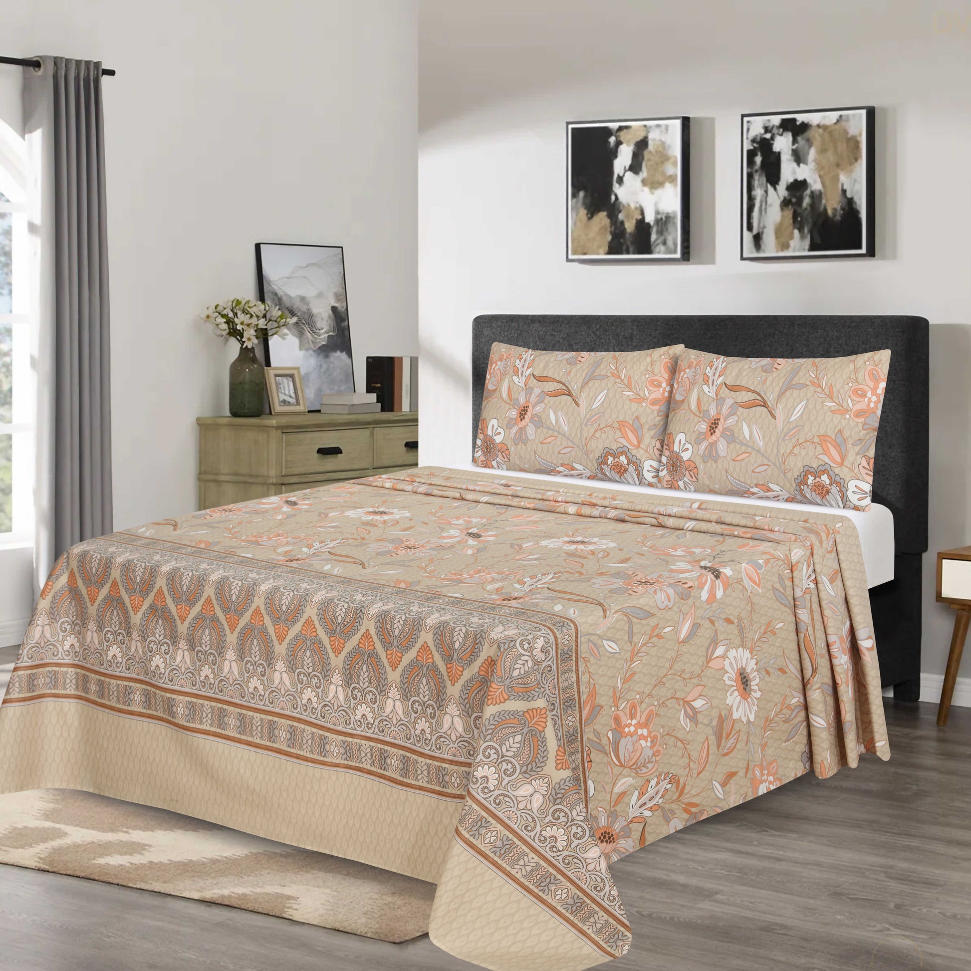 Premium Cotton bedsheet 3 Pcs