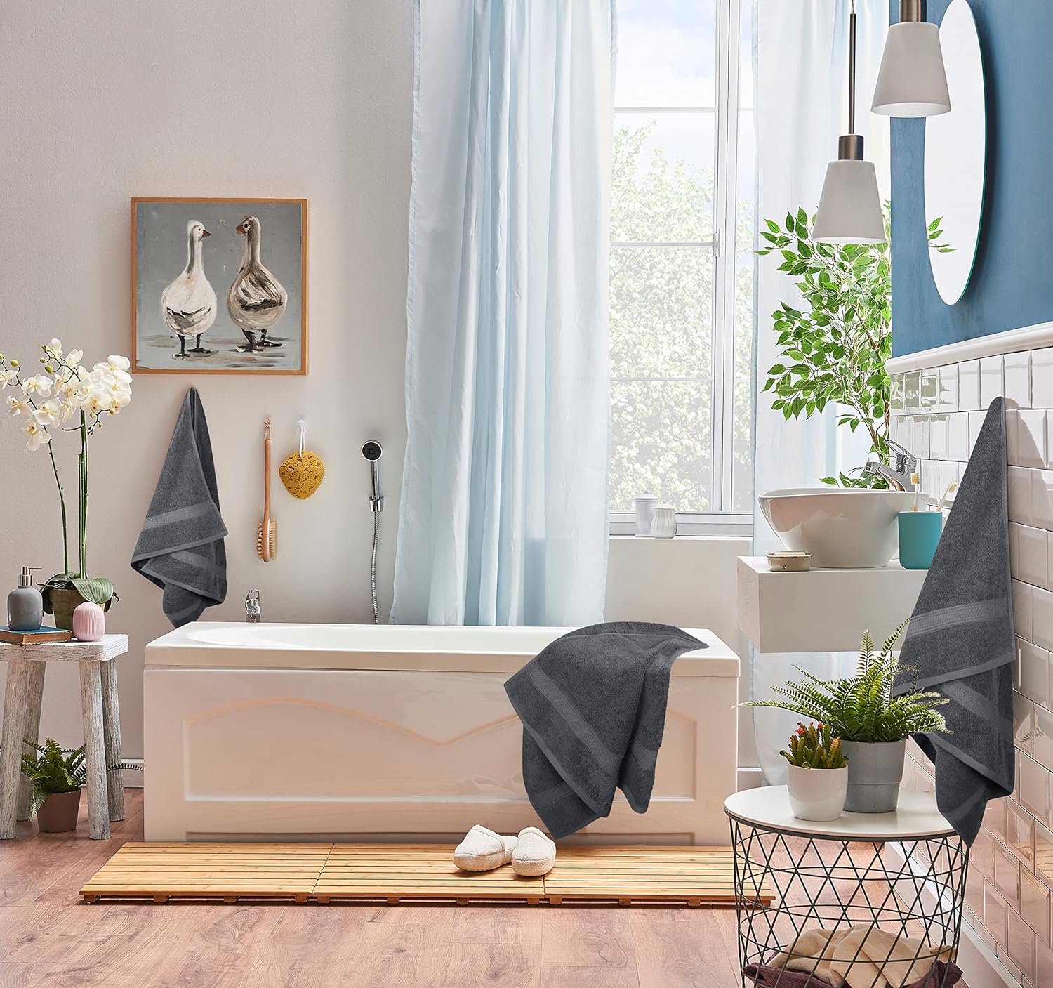 DARK GREY COTTON TOWEL