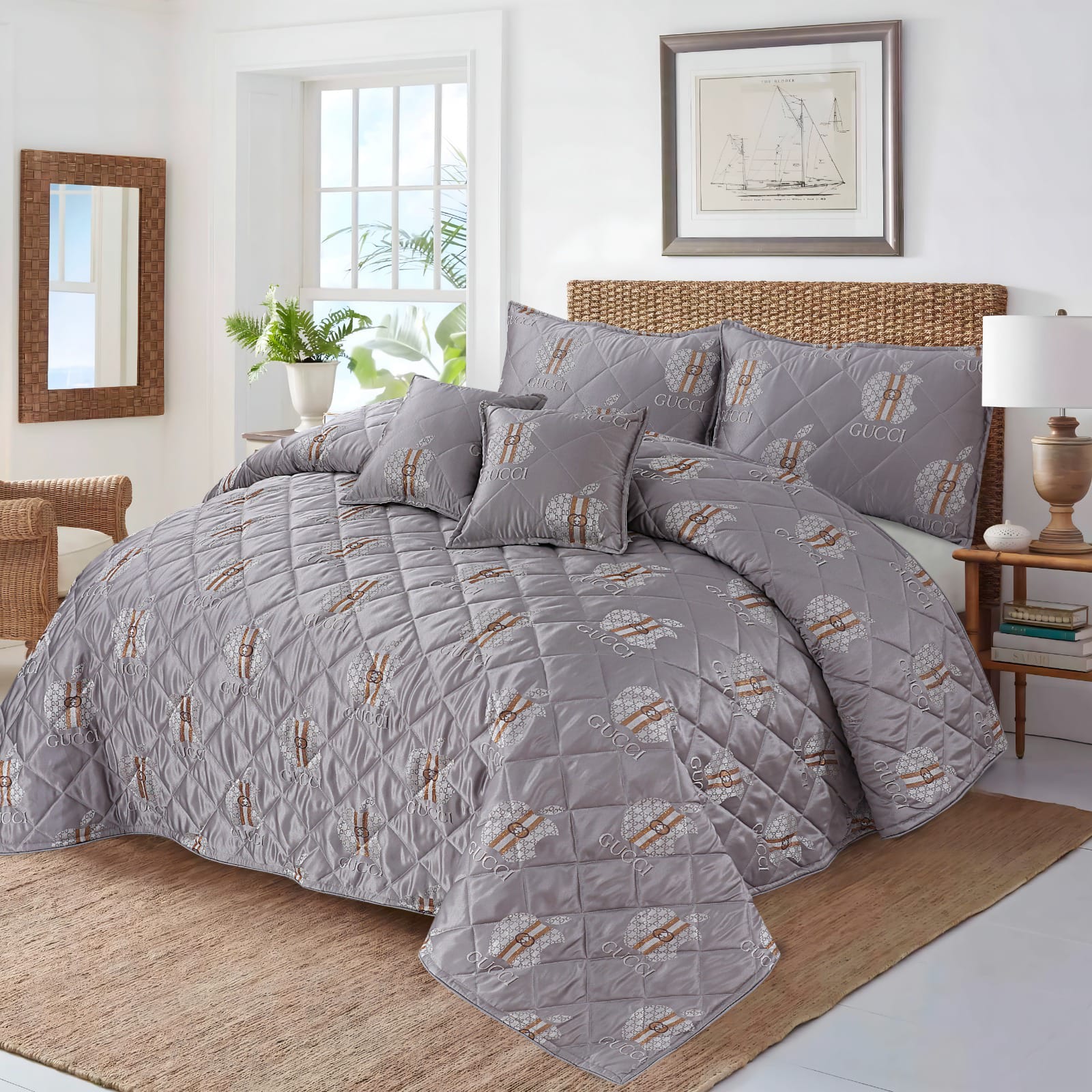 Quilted Bedspread  5 pcs