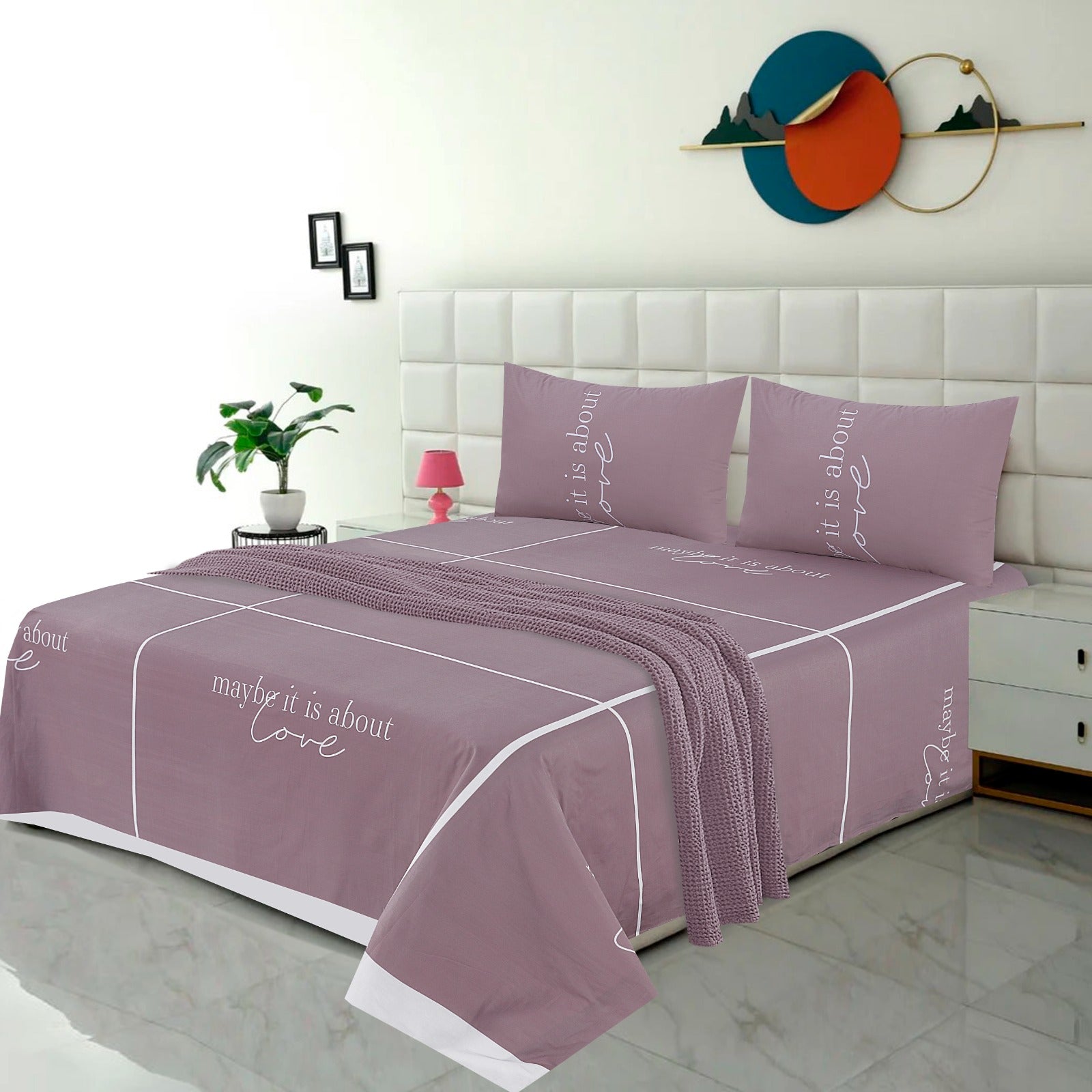 Premium Cotton bedsheet 3 Pcs