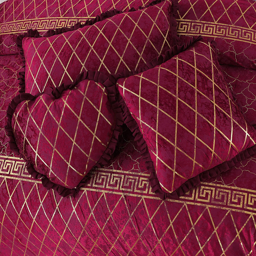 RED MARDIAN FANCY BEDSHEET