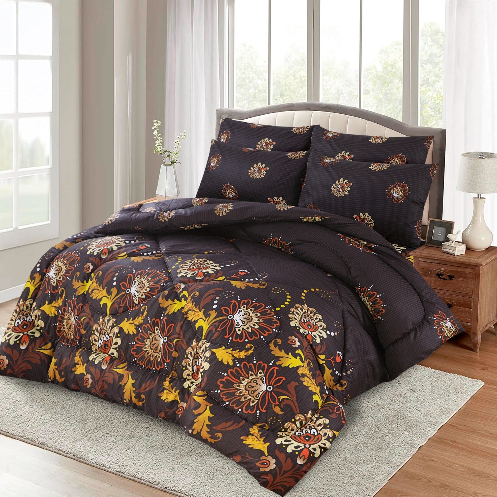 GOLDEN MEADOW COMFORTER SET 7 PCS