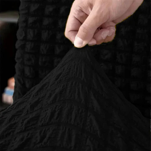 black fitted bubble sofa cover Regular