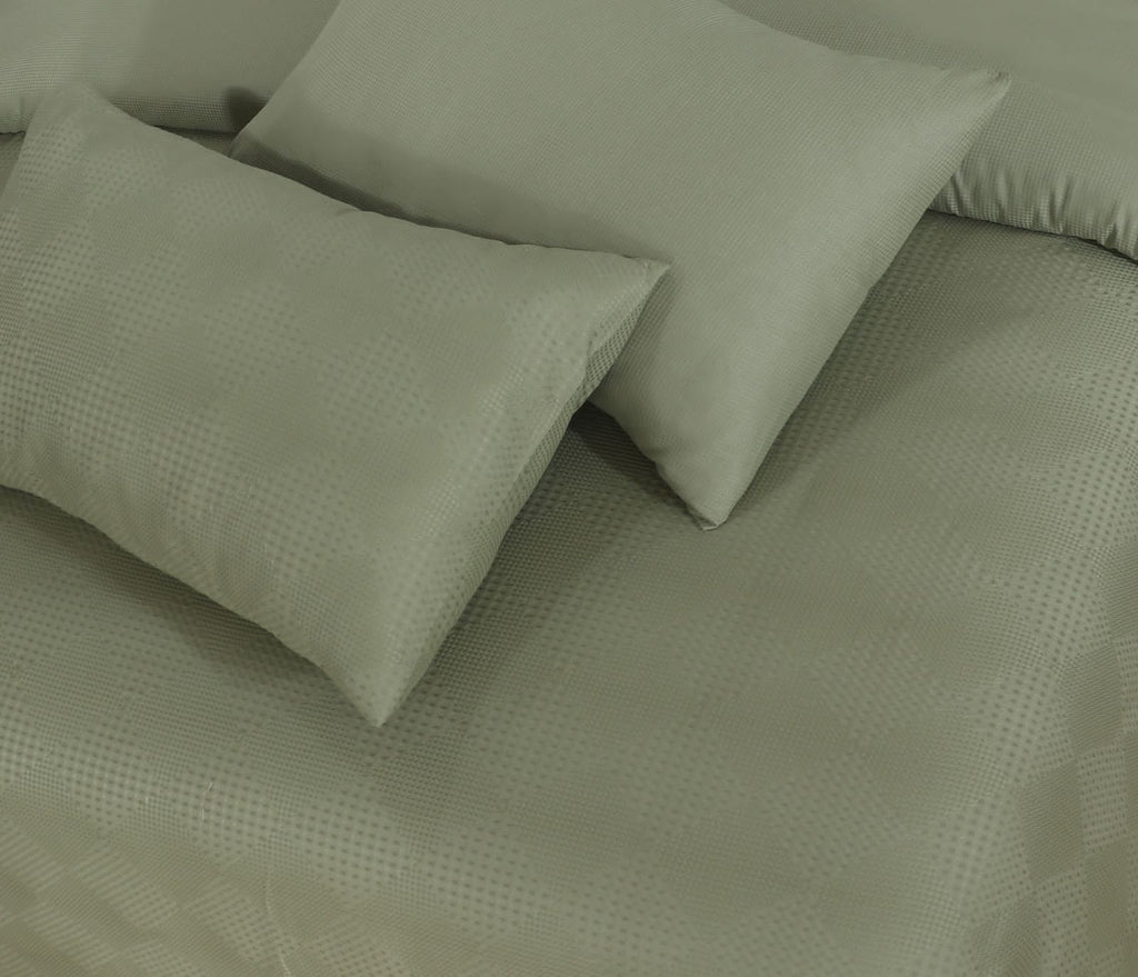 6-Piece  Merida cotton blanket Set Dobby jacquard satin