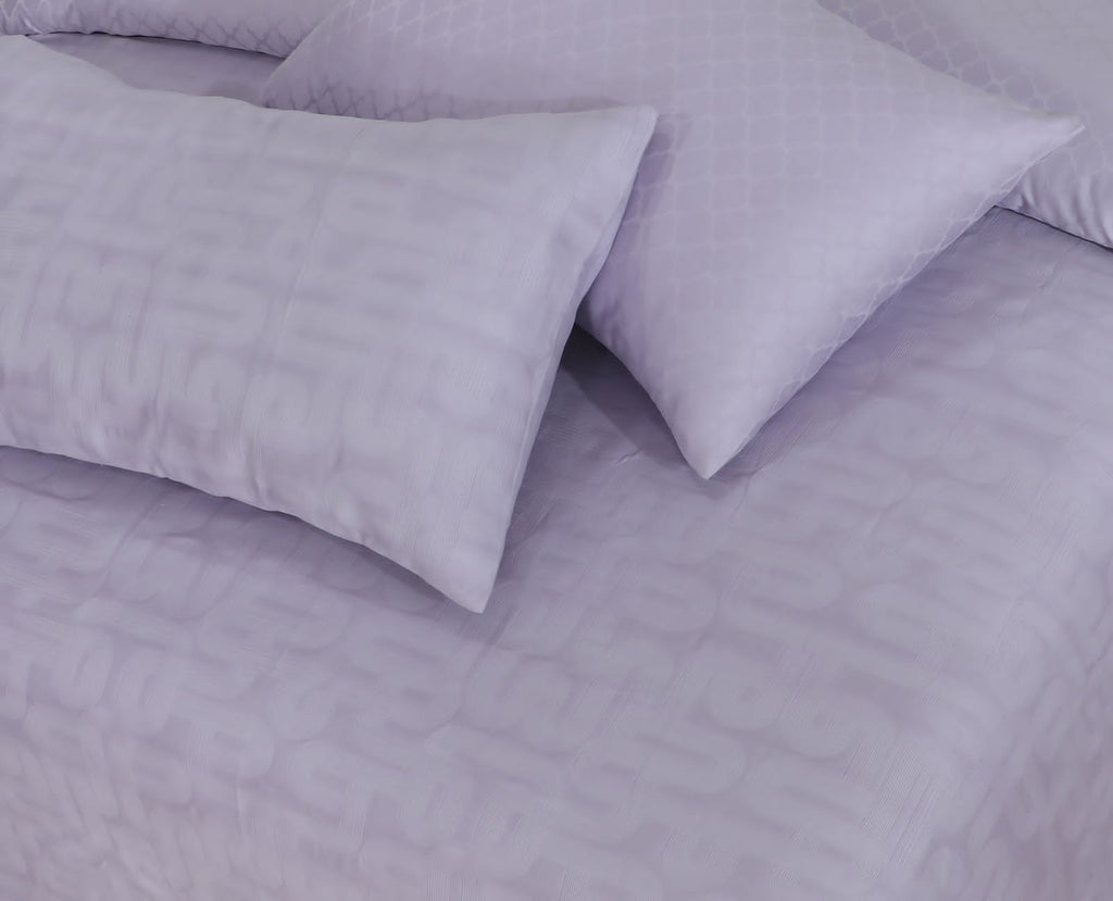 6-Piece Palish cotton blanket Set Dobby jacquard satin