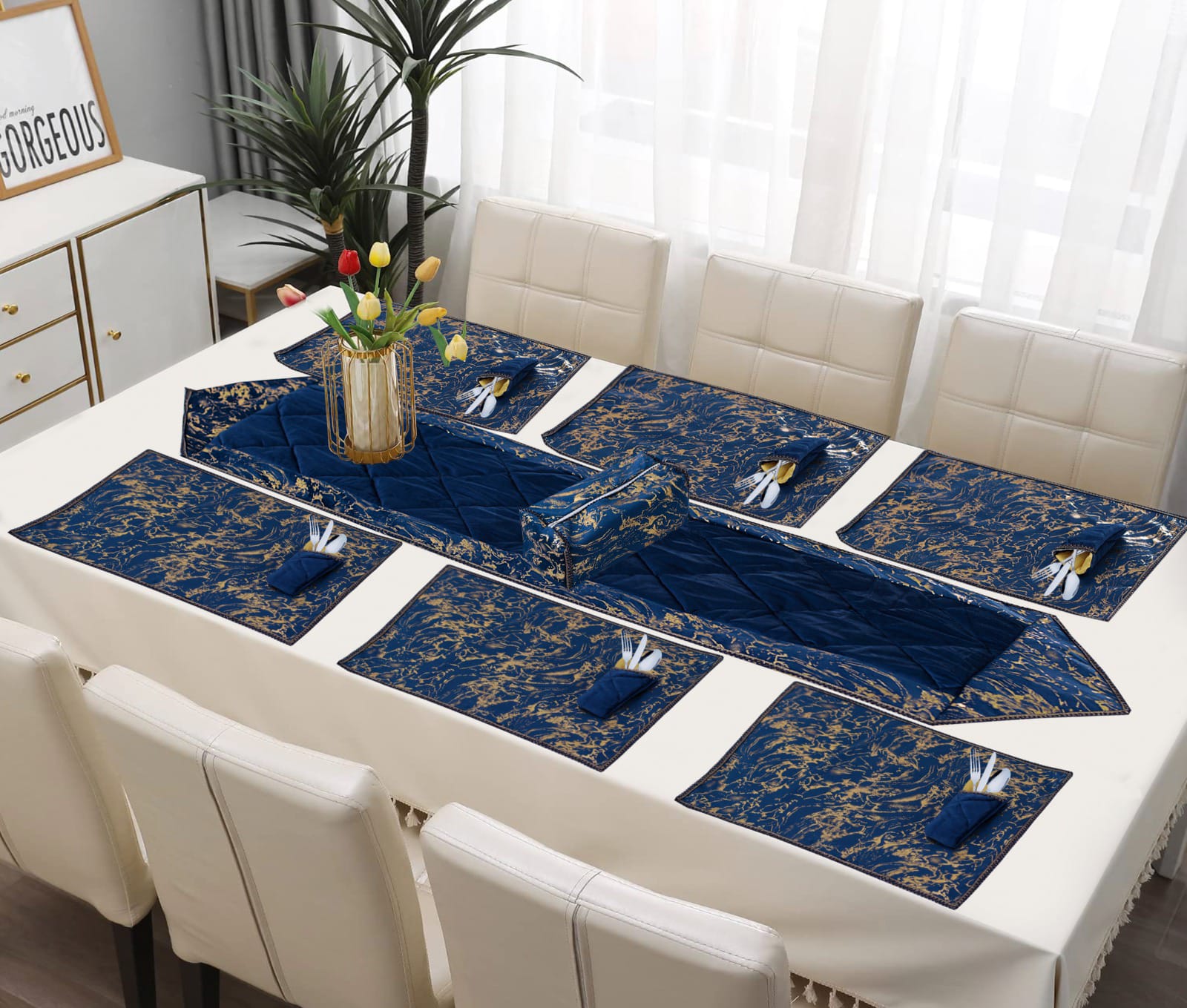 BLUE TABLE MATS