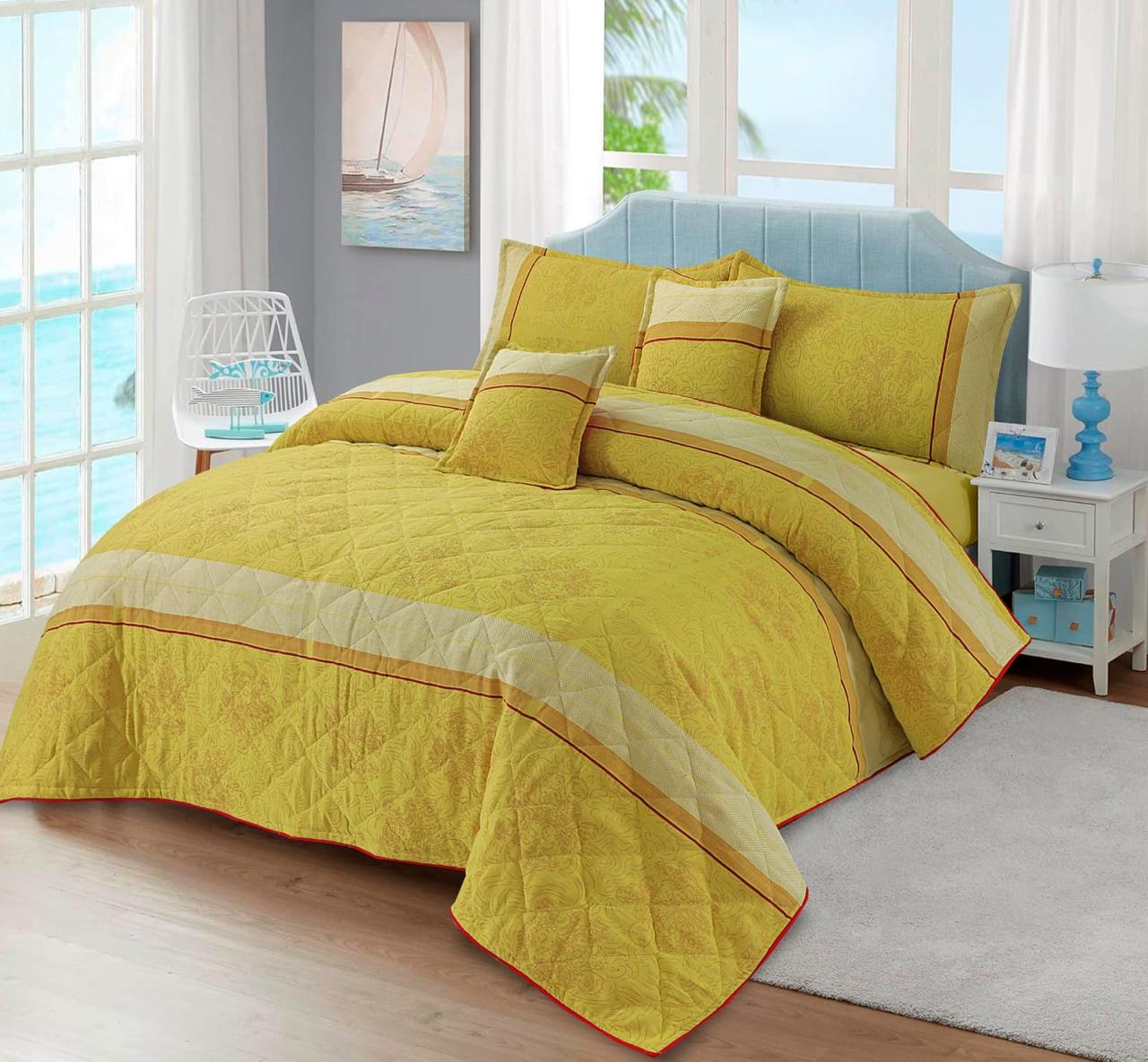 SUNRISE LINEN BED SPREAD 5 PCS
