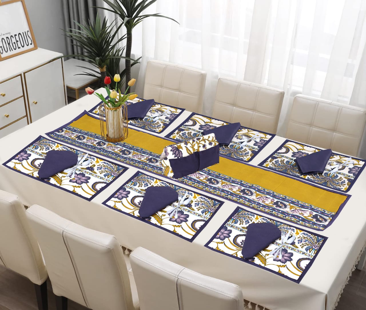 STYLISH TABLE RUNNER SET 14 Pcs