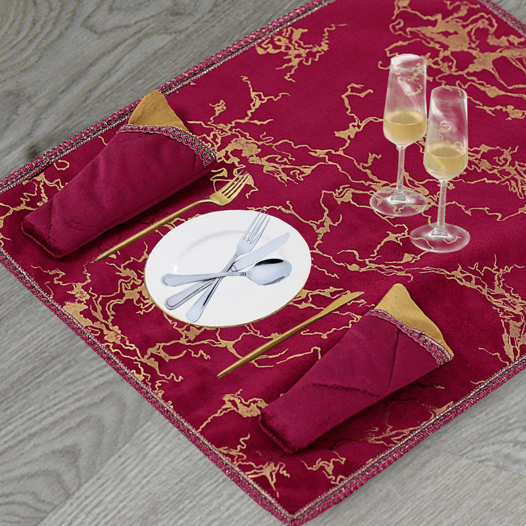 RED TABLE MATS