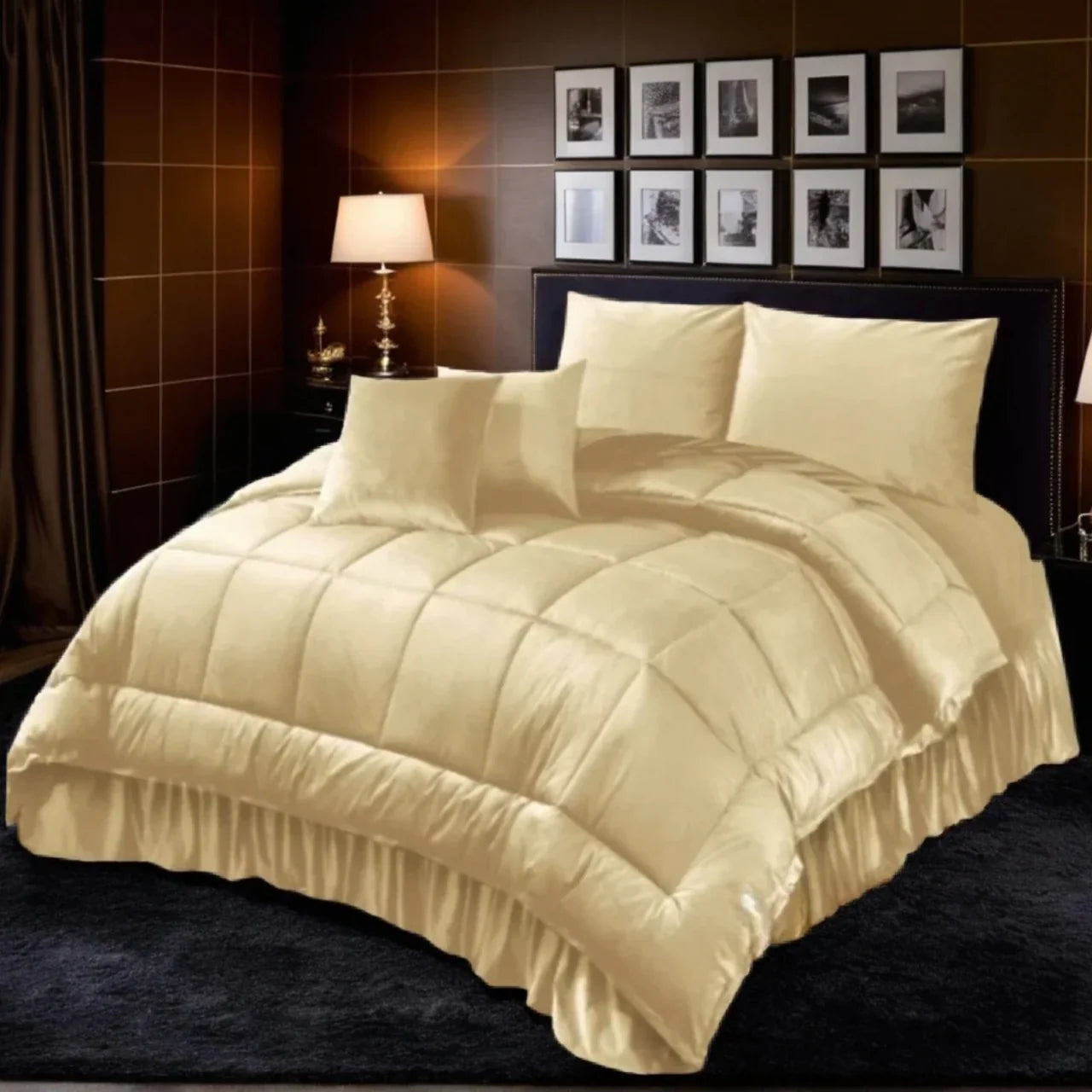 SAND STONE WINTER COMFORTER SET-6 PCS