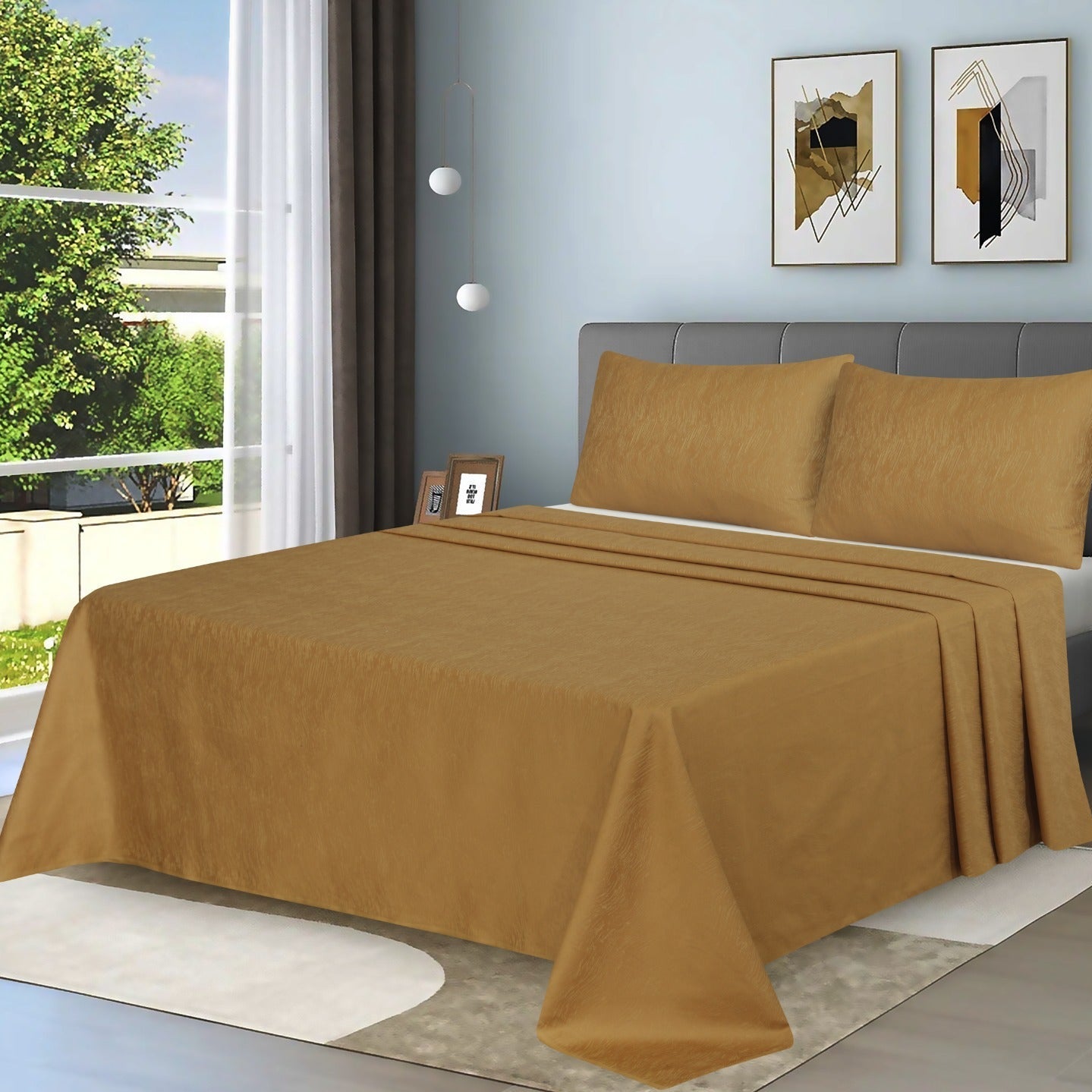 Luxury Cotton Satin Bedsheet Set #101