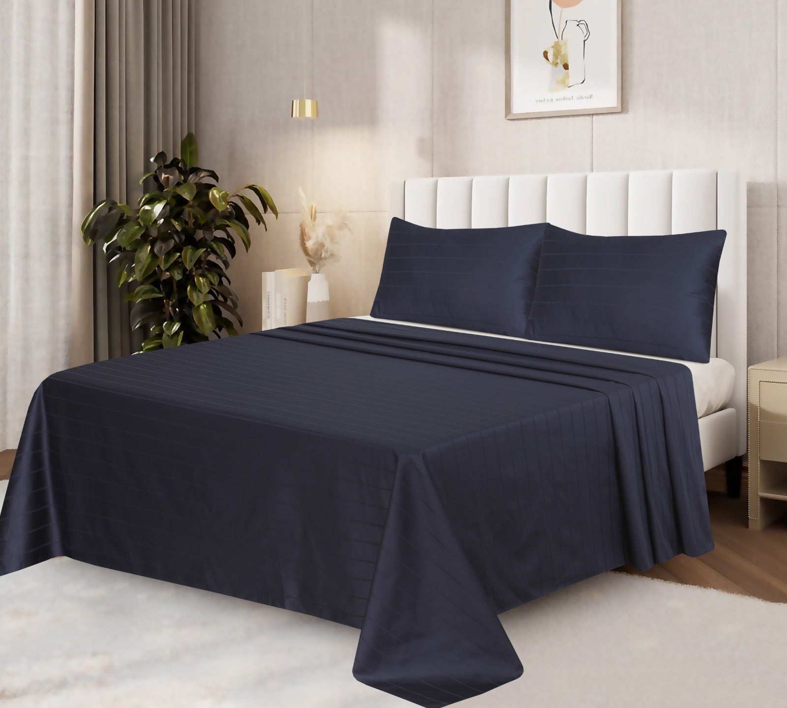 Luxury Cotton Satin Bedsheet Set #104