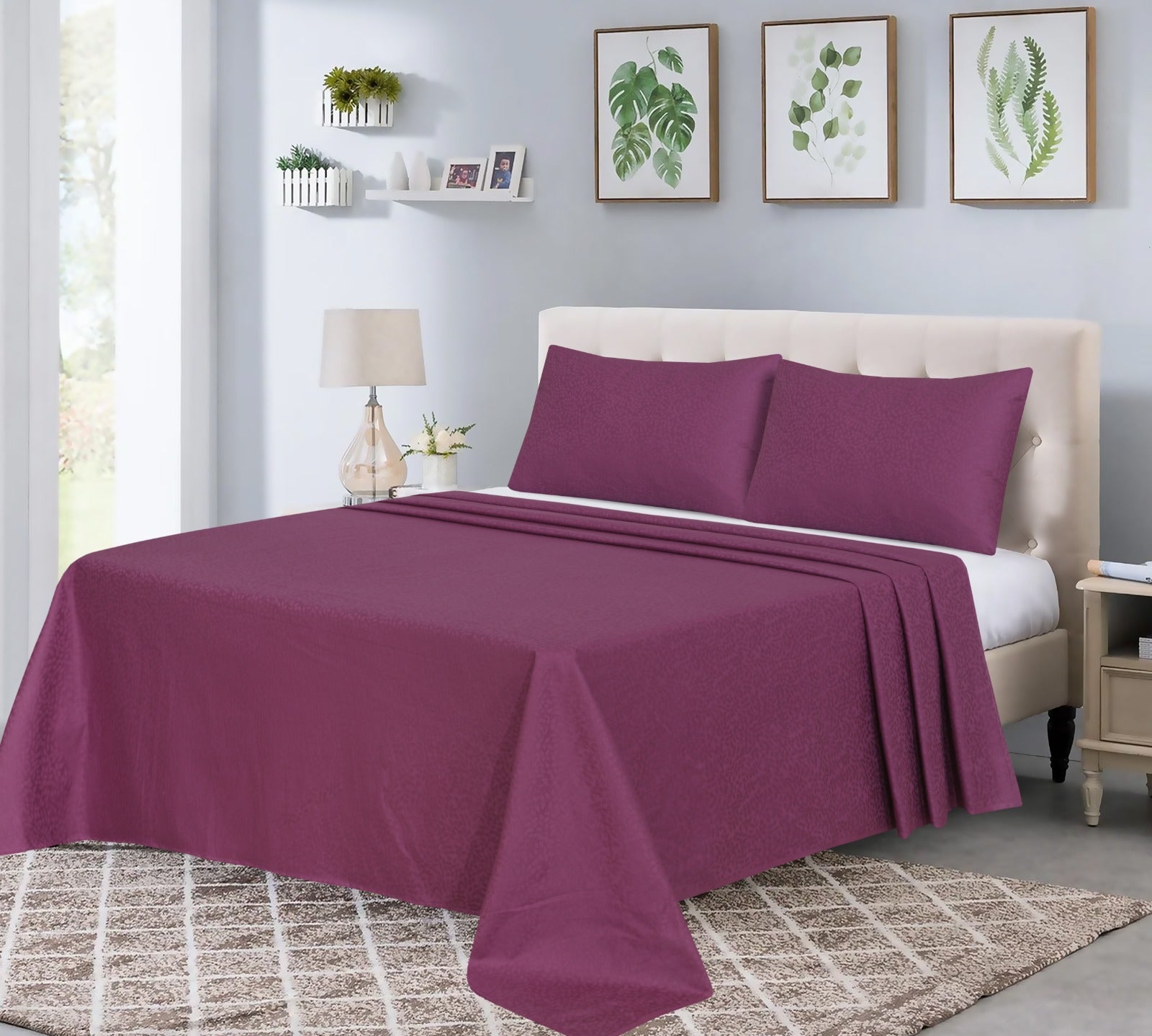 Luxury Cotton Satin Bedsheet Set #111