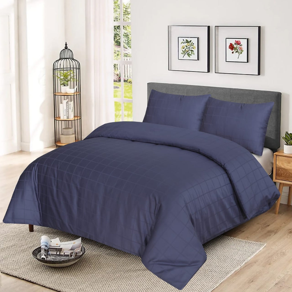 6-Piece Duvet cover set cotton satin 300 Thread