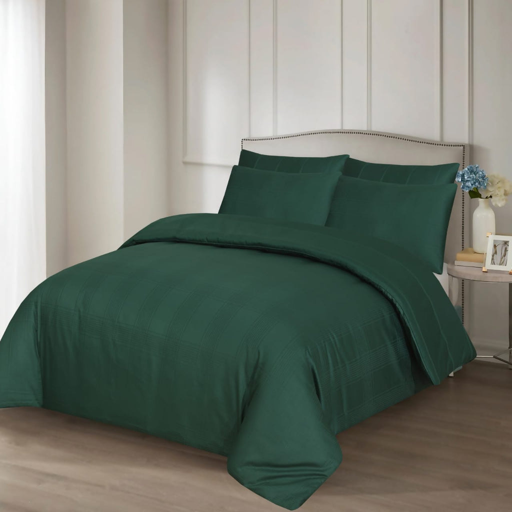 6-Piece Duvet cover set cotton satin 300 Thread