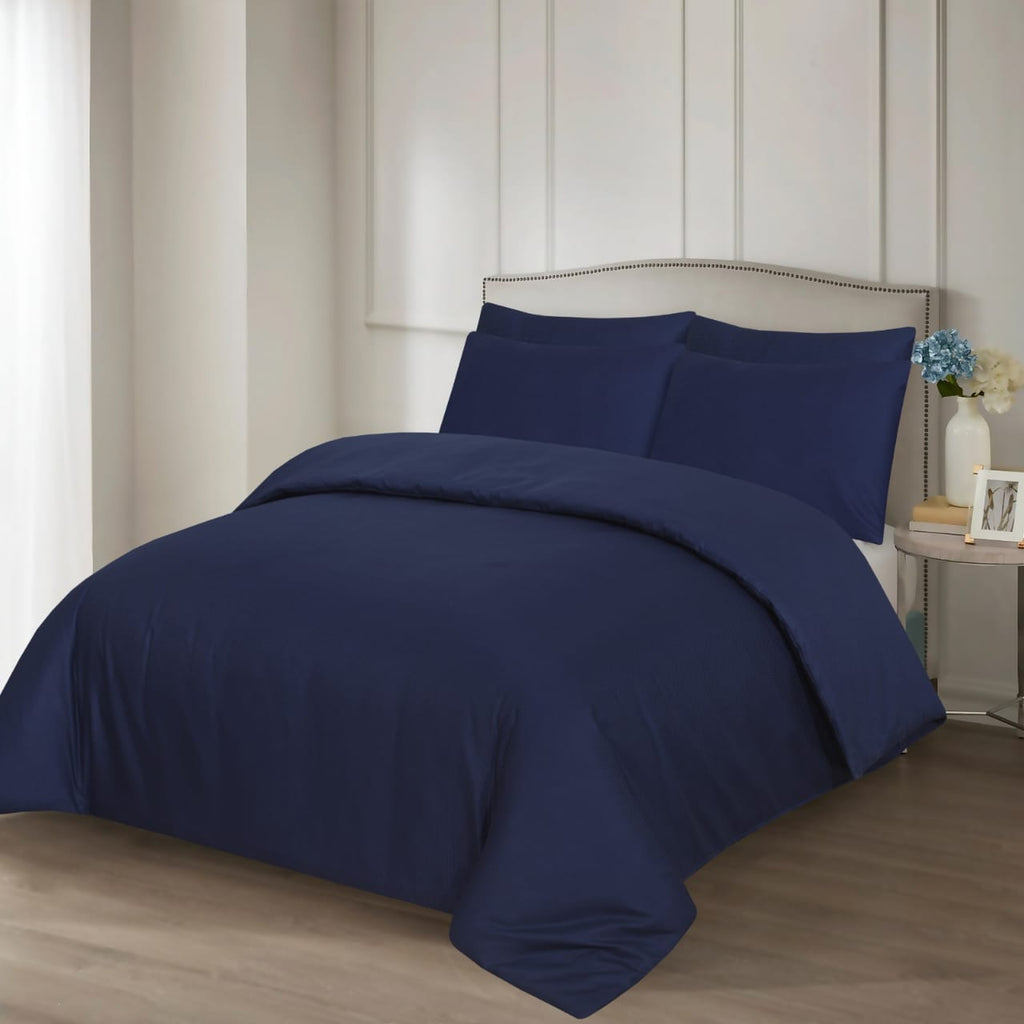 6-Piece Duvet cover set cotton satin 300 Thread