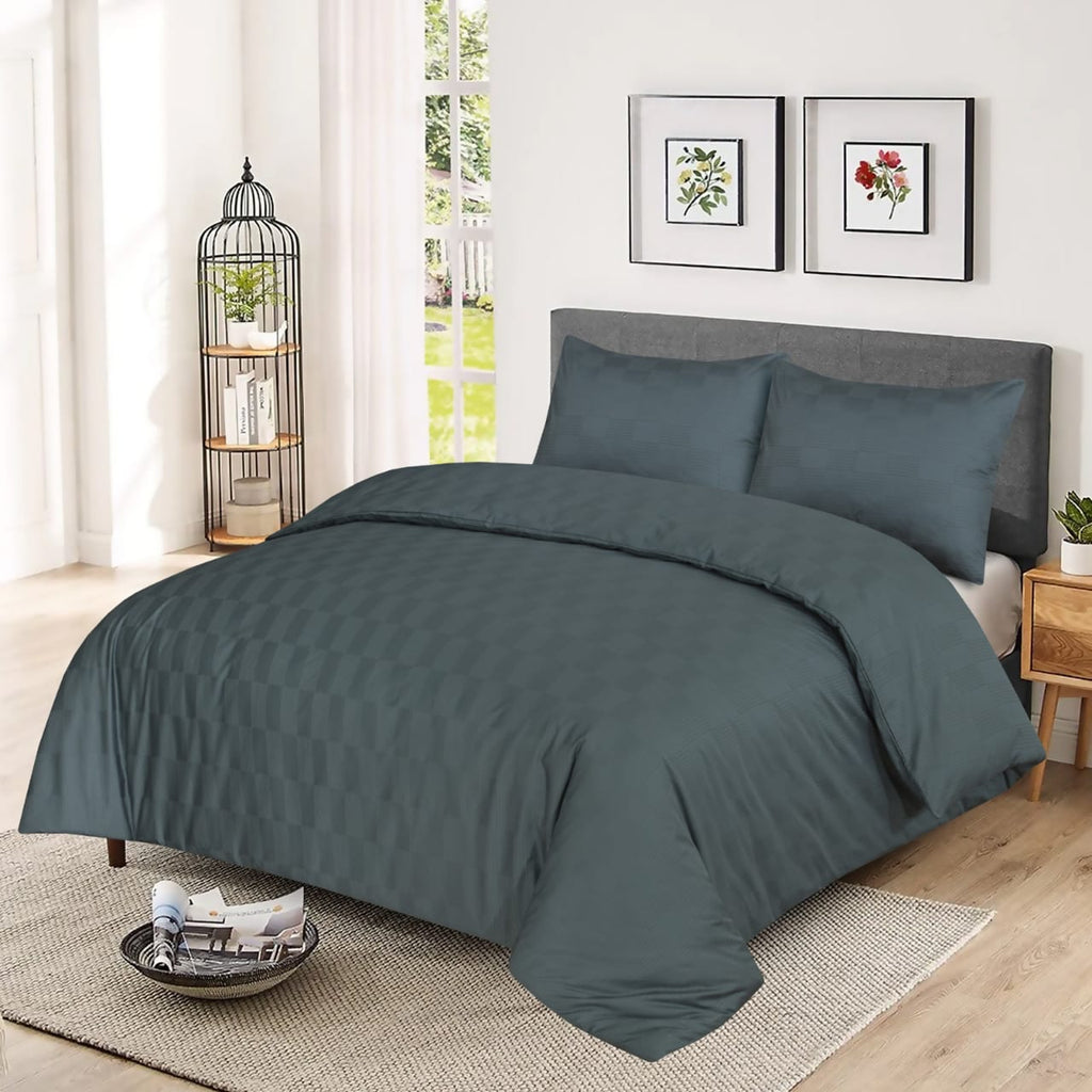 6-Piece Duvet cover set cotton satin 300 Thread