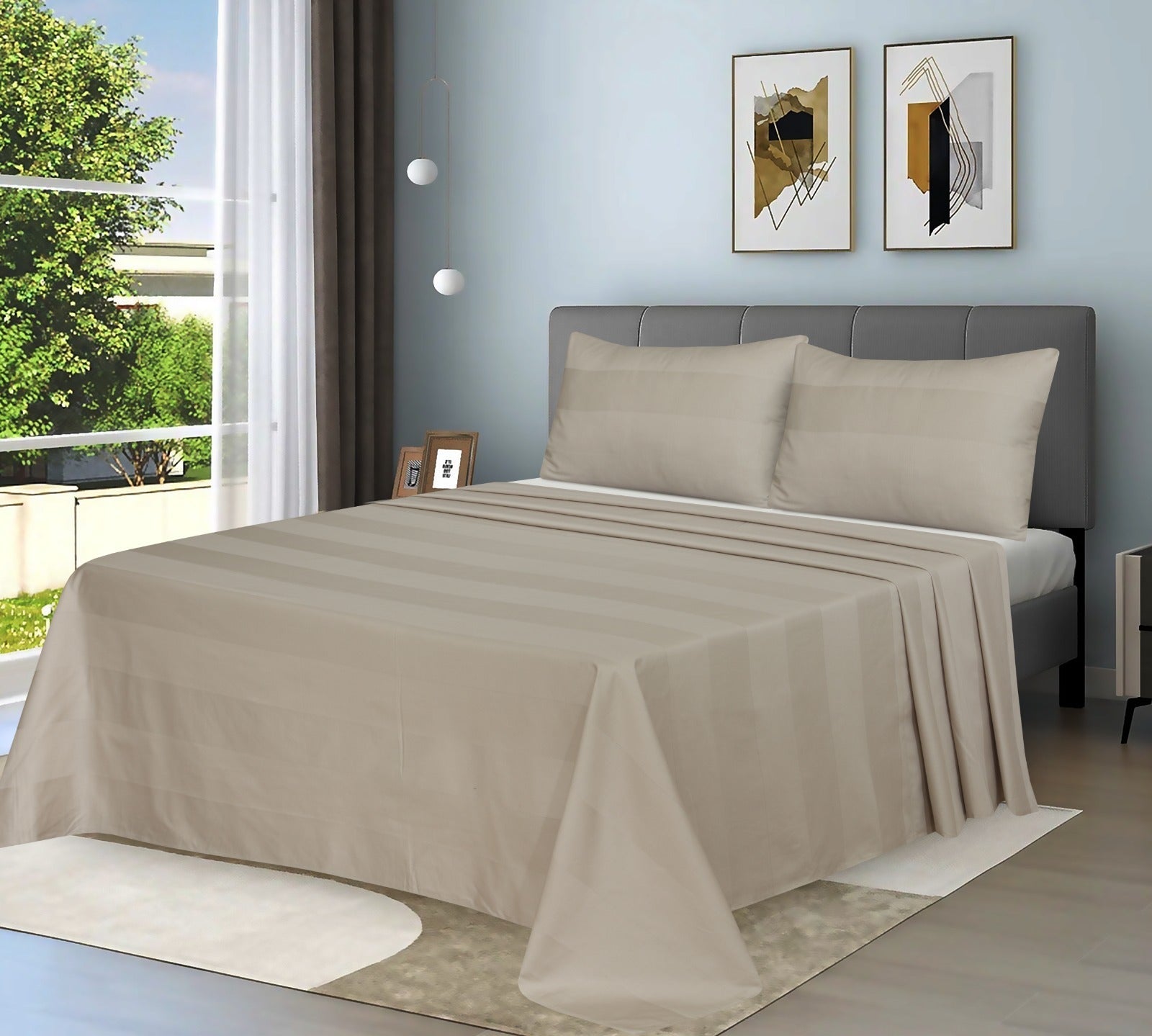 Luxury Cotton Satin Bedsheet Set #103
