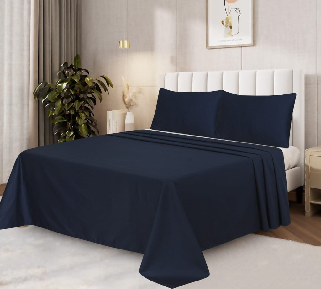 6-Piece Duvet cover set cotton satin 300 Thread