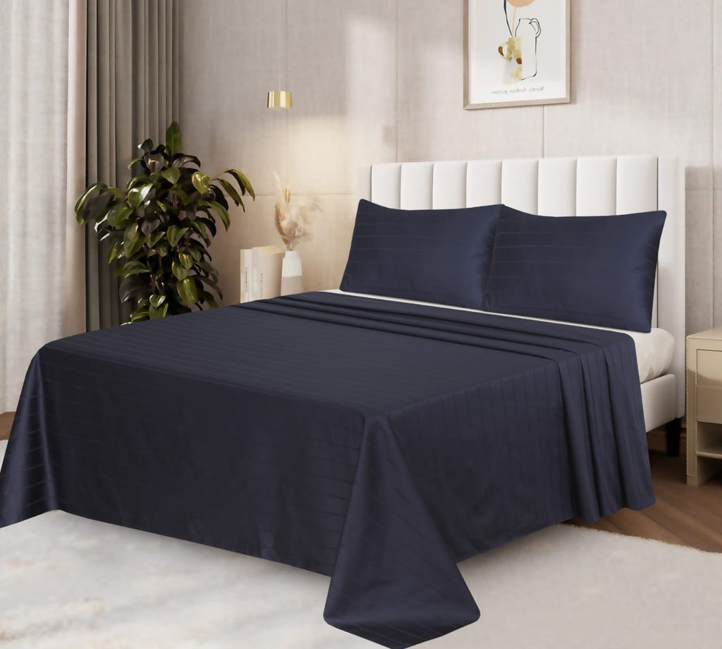 6-Piece Duvet cover set cotton satin 300 Thread