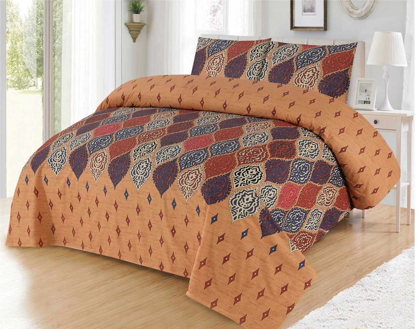 AUTUMNS EMBRACE COTTON BEDSHEET 3 PCS